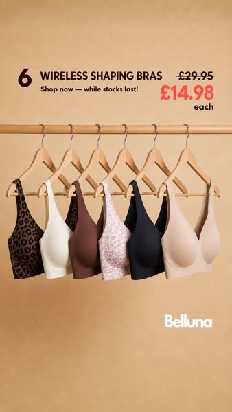 No underwire. No digging in. No pinching.