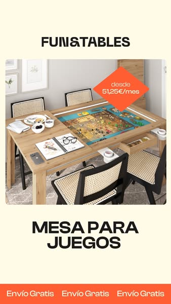 La mesa ideal para jugar