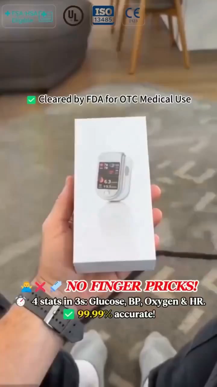 No Needles. No Blood. No Dread. Just One Touch and Your Numbers Are There.