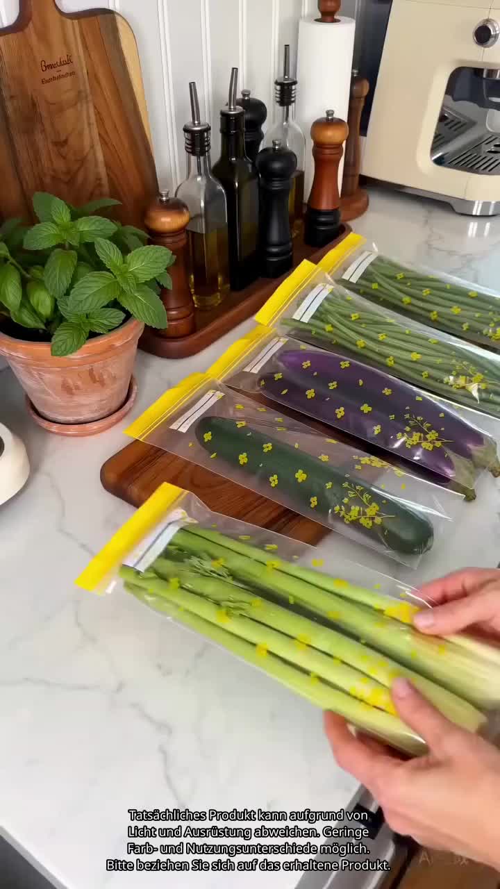 Lebensmittel länger frisch halten mit VollStern Langzeit-Lebensmitteltaschen!