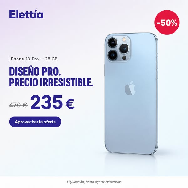 iPhone 13 Pro a mitad