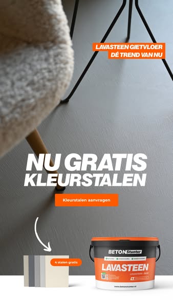 Lavasteen Gietvloer kleurstalen | Nu gratis