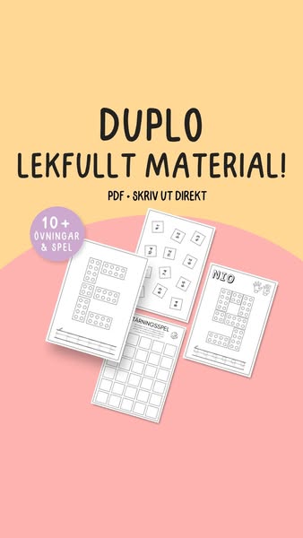 Lek & lär med duplo!