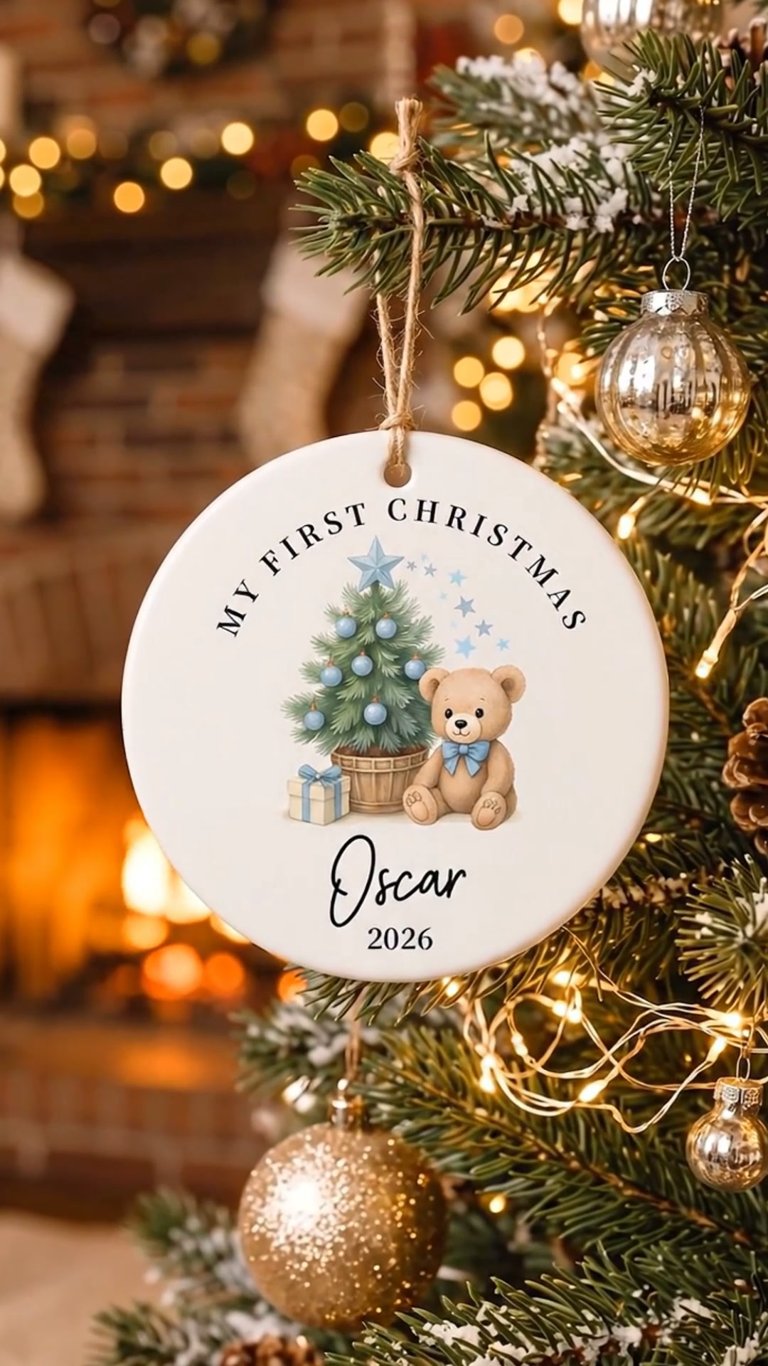 Personalized Baby's 1st Christmas Ornament