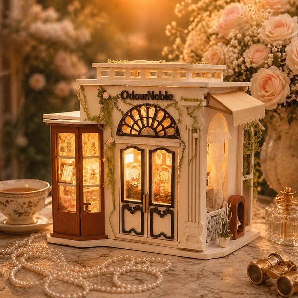 French Perfume Shop DIY Miniature House Kit