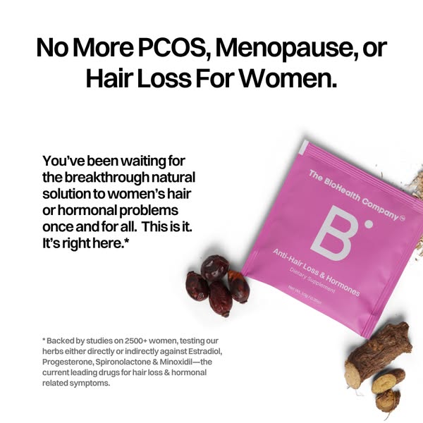 The Answer to Women's Hair Loss & Hormonal Imbalance.