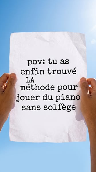 La méthode sans solfège