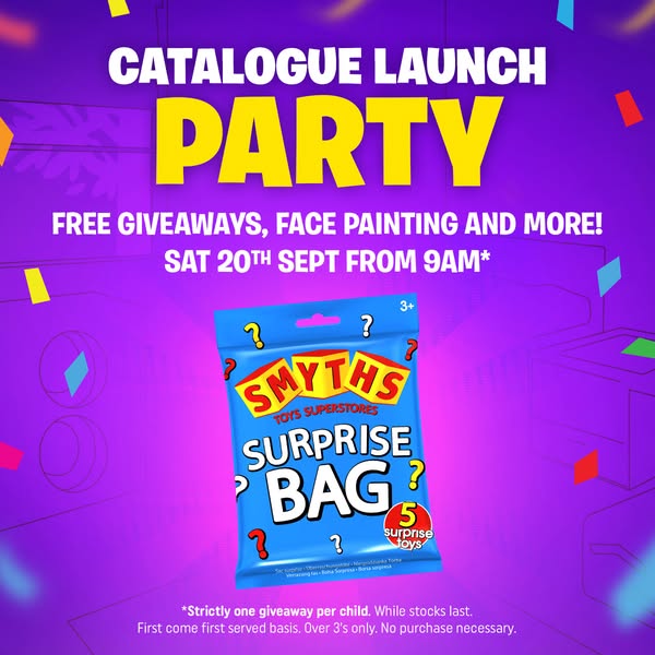 Catalogue Launch Party – Free Fun for the Family!