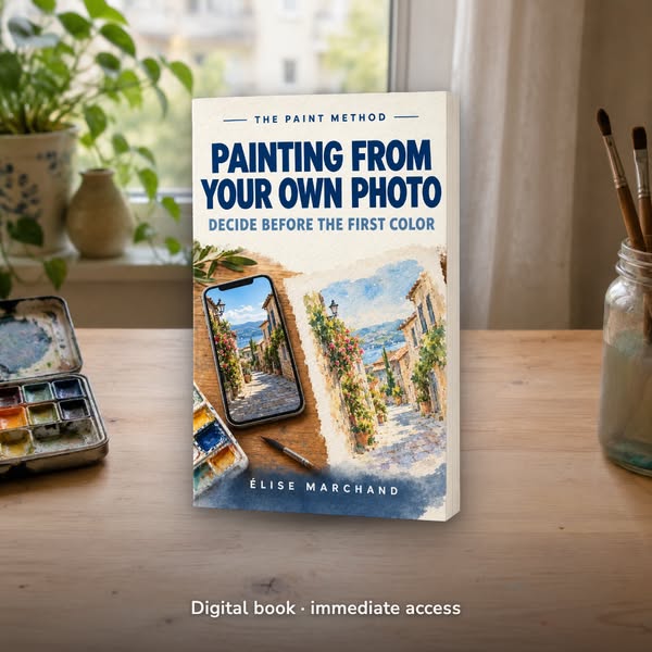 Painting from Your Own Photo: the sort, the crop, the short list, and the three lies of the photo