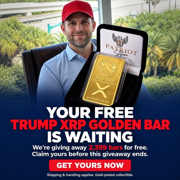 Free Trump XRP Golden Bar | American Patriot Collectibles