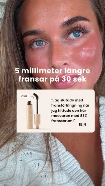 Tubing-mascara med 83% fransserum