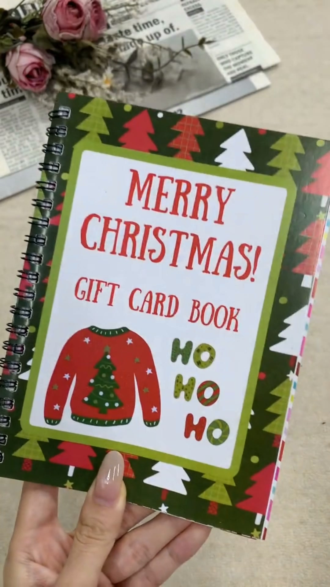 It's not just a gift card. It's 12 pages of Christmas surprise.