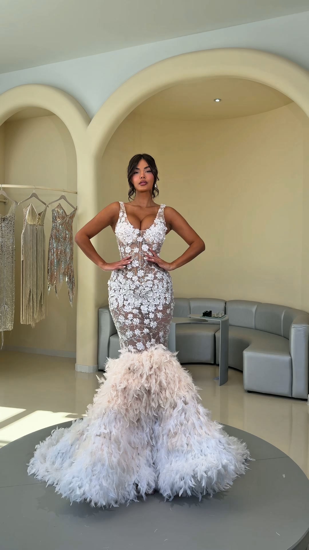Juliana – 3D Floral Crystal Gown
