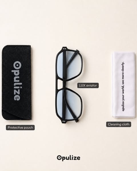 Pouch & Cleaning Cloth Included