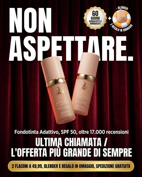 Ancora pochi flaconi prima dell'esaurimento