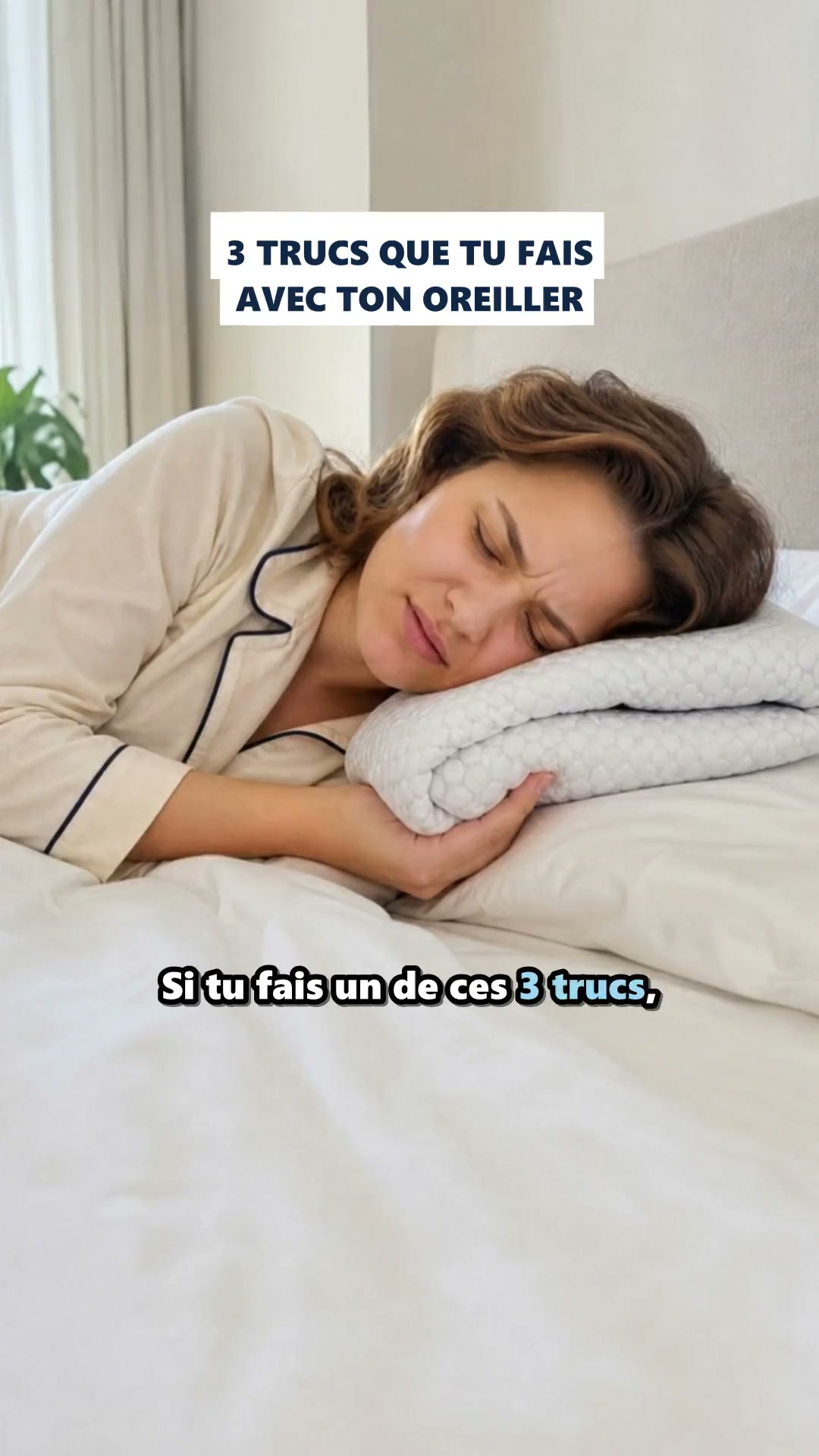 3 trucs que tu fais avec ton oreiller