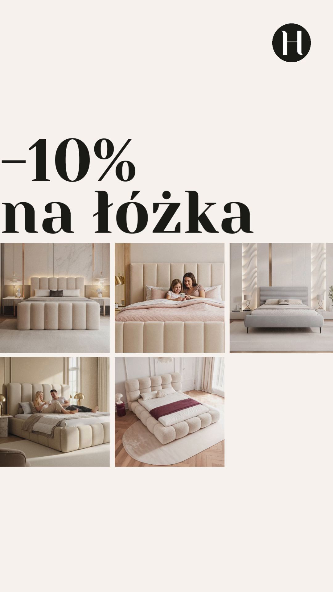 Łóżka tapicerowane -10% do 25.09