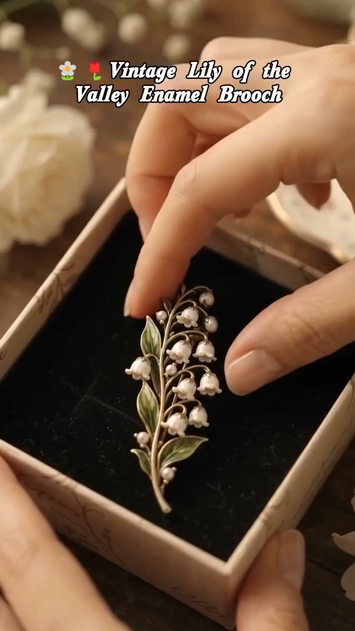 Lily Of The Valley Timeless Vintage Brooch Pure Elegance Never Fades!