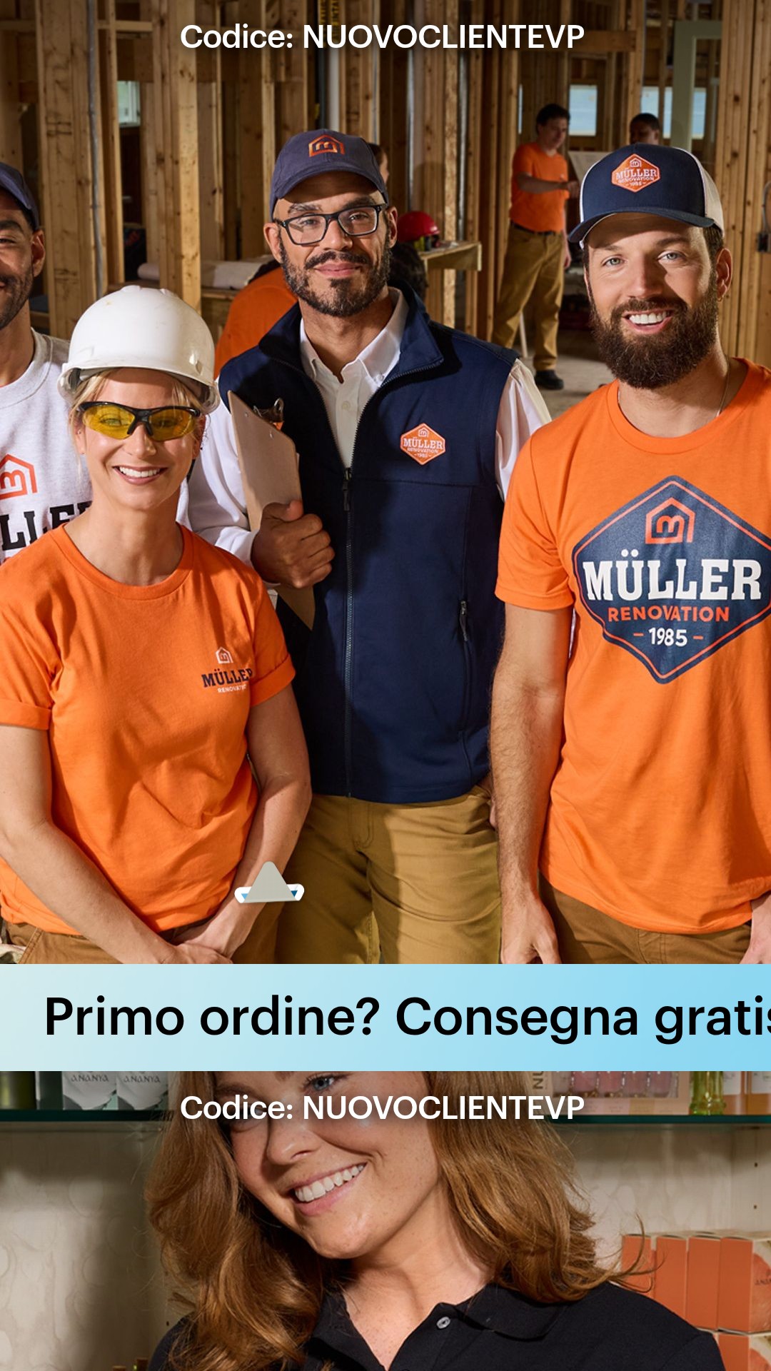 Usa il codice NUOVOCLIENTEVP