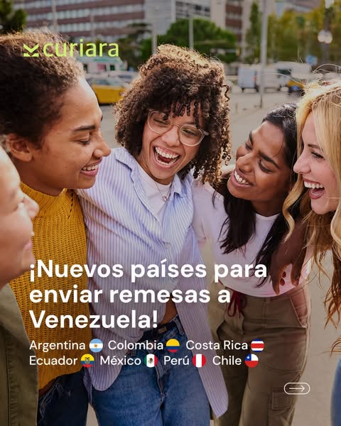 Envía dinero a Venezuela con la mejor tasa - Curiara