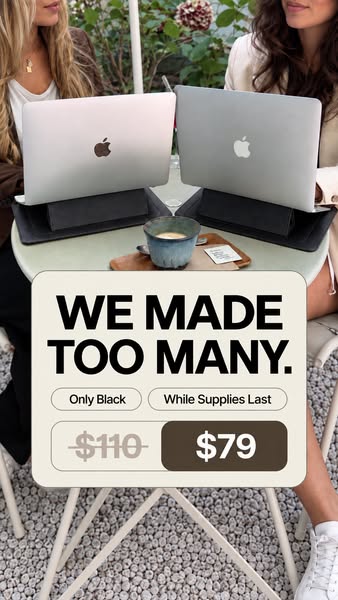 Black. $79. Until it's gone.