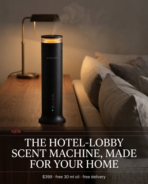 The hotel-lobby scent machine, made for your home