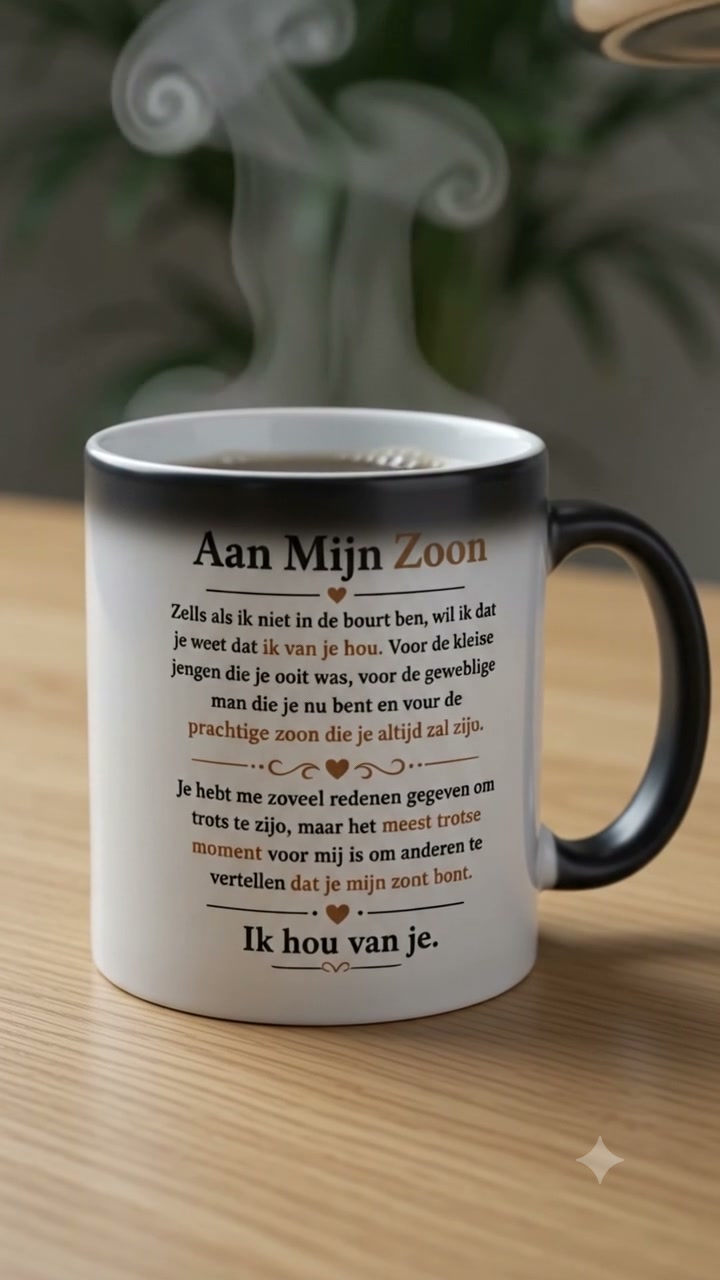 Aan Mijn Zoon – Een Mok Vol Liefde