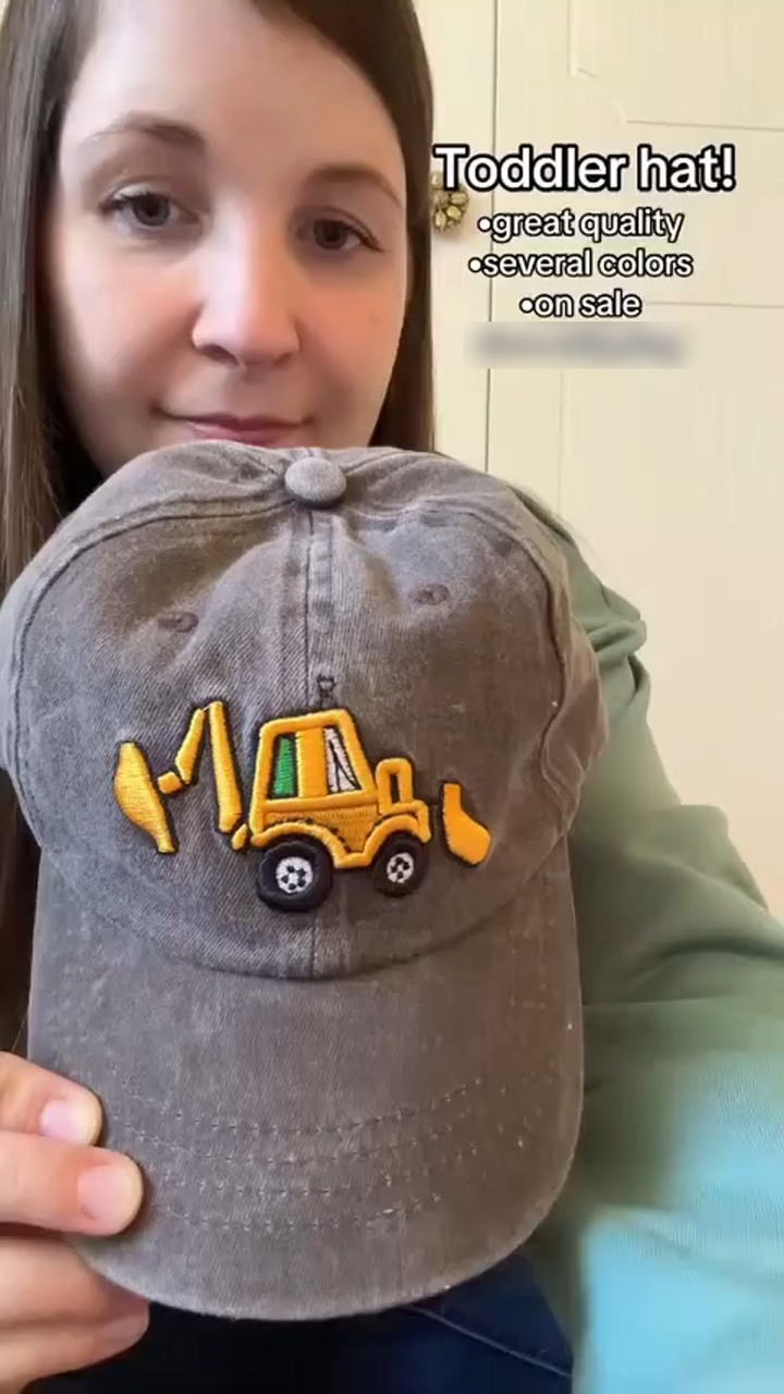 Toddler Excavator Baseball Hat