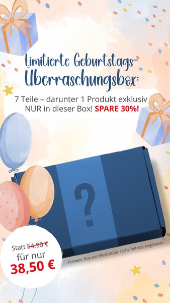 Limitierte Überraschungsbox zu meinem Geburtstag!