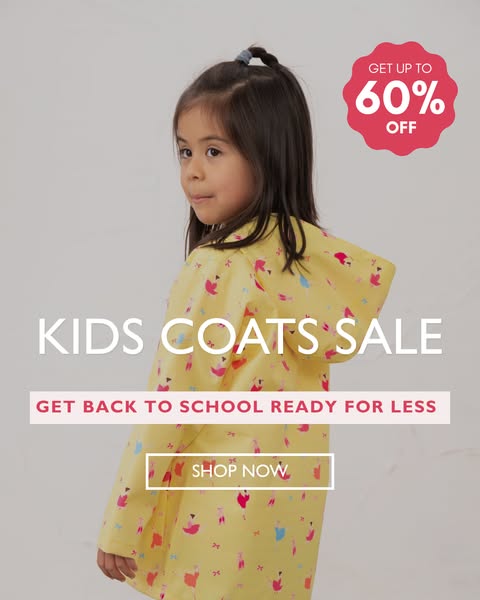 Kids’ Coats Sale | Up to 60% Off!