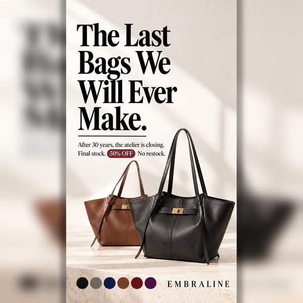 Goodbye to Our Bags, Hello Elegance