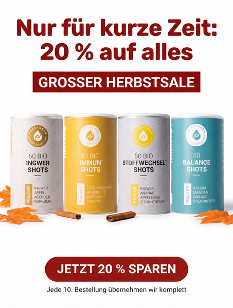 Herbststart mit 20% auf alles