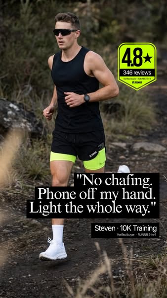 RUNNR 2in1 Running Shorts: Hands Free..