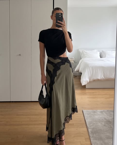 Olive Lace Dress