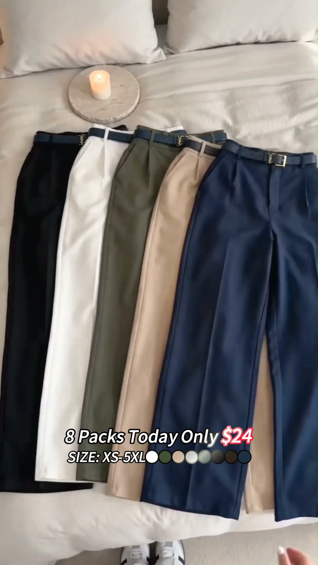 Women's High-Waisted Business Pants