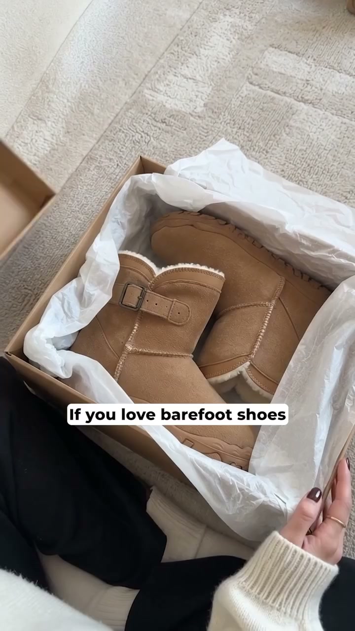 Give your feet natural warmth & freedom this winter! Snug Winter Barefoot Boot: wide toe box, plush lining, 100% waterproof.Buy 2 for