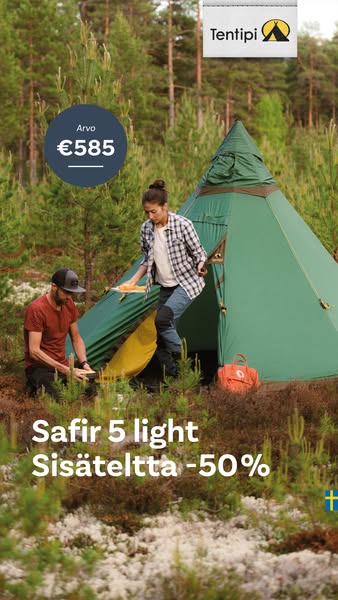 SAFIR 5 light – Kevyempi teltta ympärivuotisiin seikkailuihin