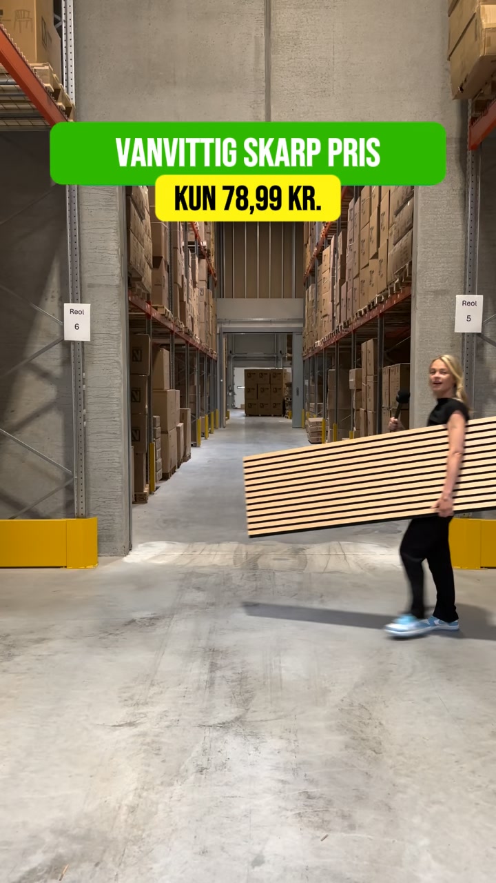 78,99 KR. - VANVITTIG SKARP pris på akustikpaneler