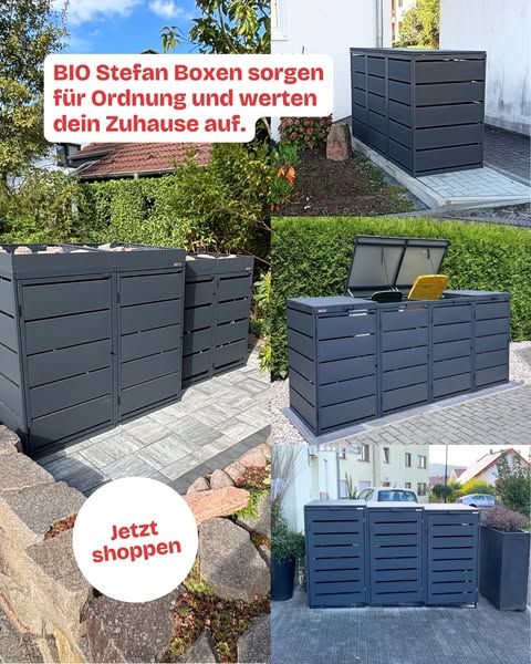 Stilvolle Mülltonnenboxen entdecken