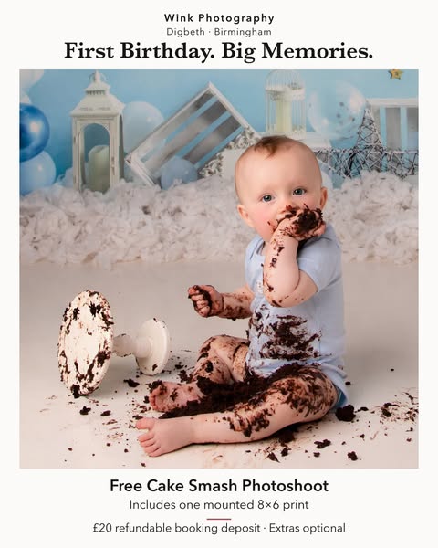 Free Birmingham Cake Smash + Print