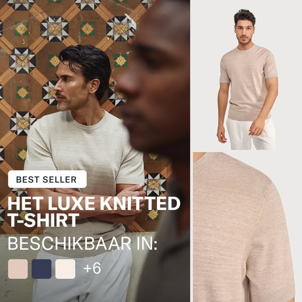 Nieuw: Luxe Knitted T-shirt