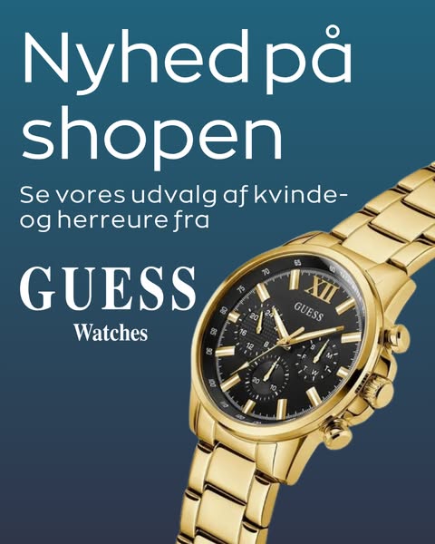 Se det store udvalg af GUESS ure hos Watchmen