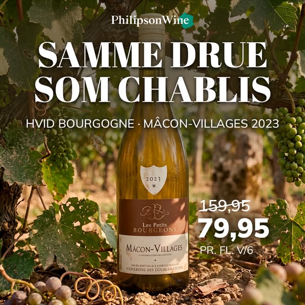 Hvid Bourgogne til KUN 79,95 kr.