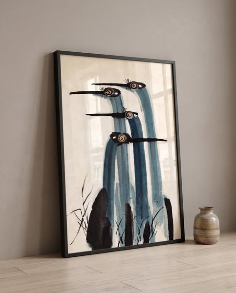 Ink Cranes