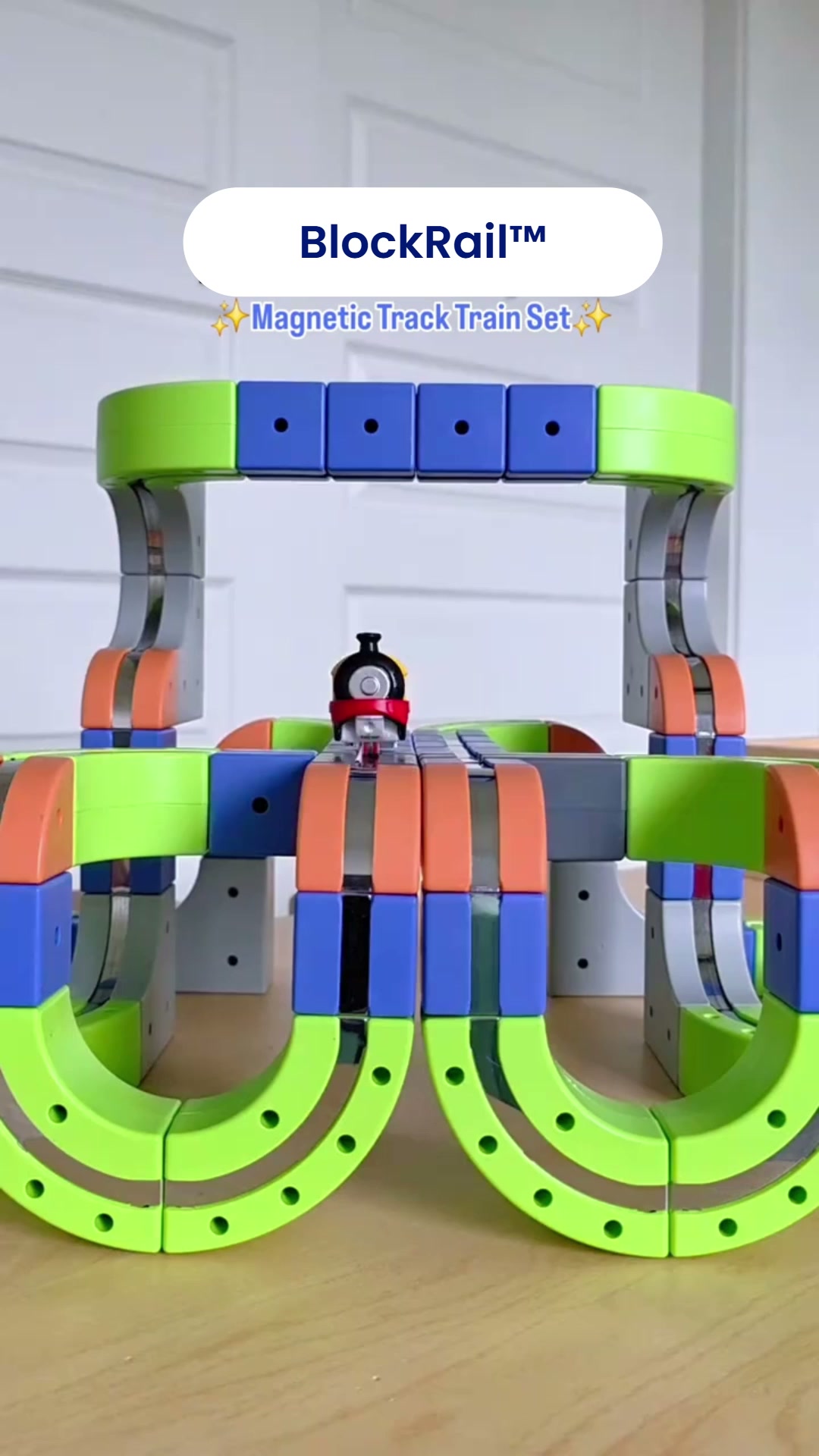 BlockRail™ | Magic Cube Train Track