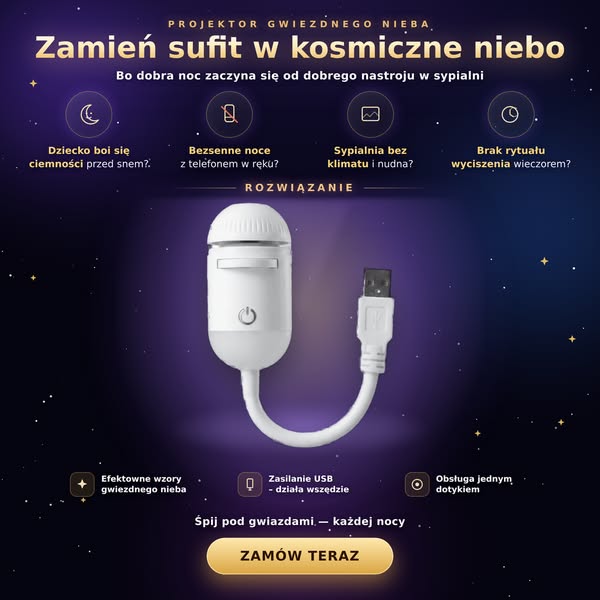 Zamiast scrollować przed snem — spójrz w gwiazdy.