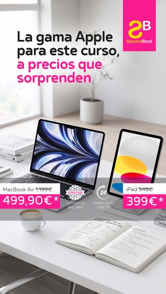 La gama Apple para el curso, reacondicionada