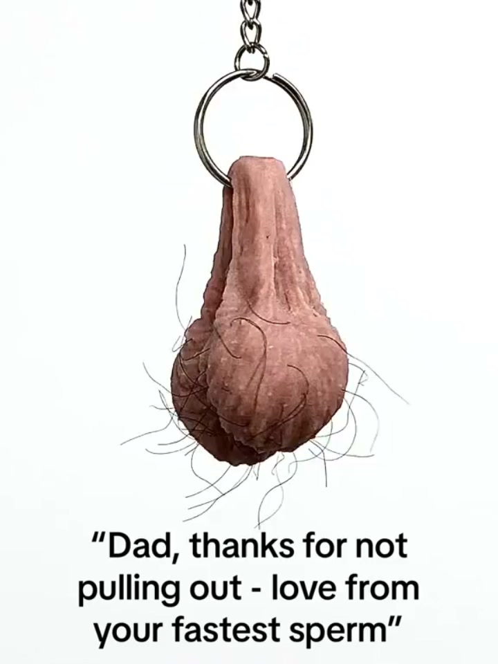 Hairy Testicle Keyring