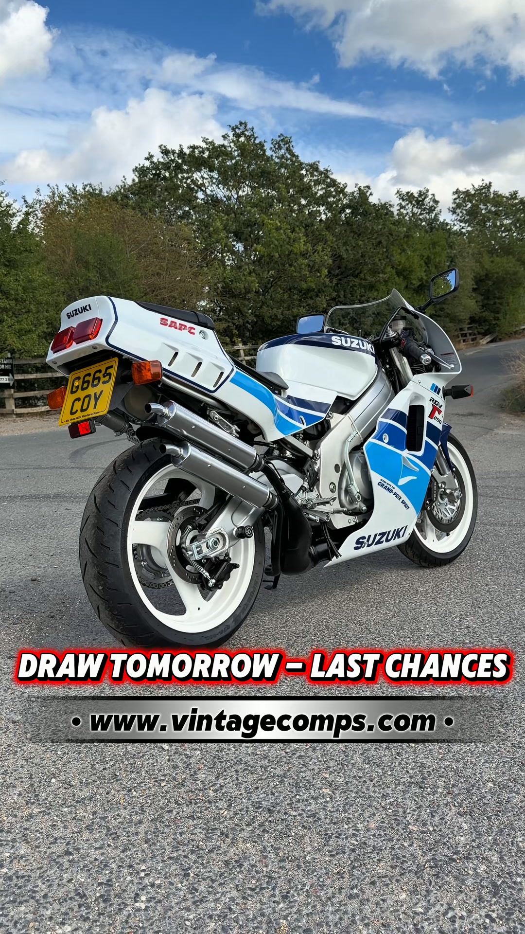 ENDS TOMORROW - WIN THIS RGV250