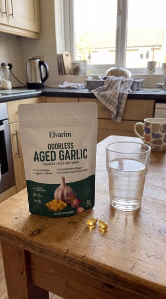 Elvarim® Aged Garlic Extract - 7500mg Odorless Softgelss